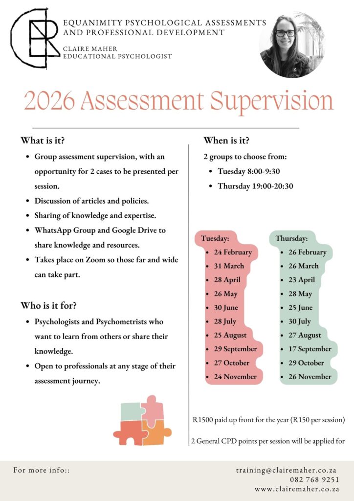 2026 Assessment Supervision